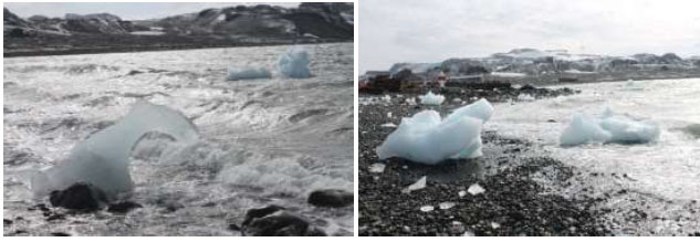 Antarctica icy environment, perfect for testing heat insulation material