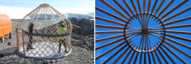 Tent layers heat insulation material